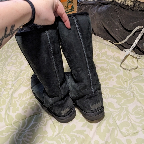 Women's UGG Classic Tall Boot - Black - Picture 5 of 9